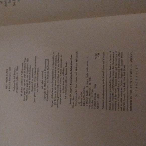Men From Earth, Buzz Aldrin HB Book 1st Edition 1989 - Picture 2 of 4